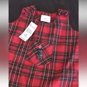 Beautiful holiday red tartan long all size 3-6 month